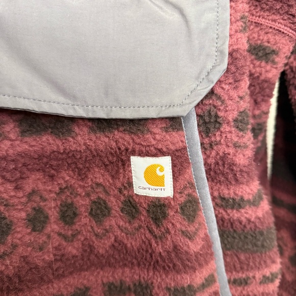 Carhartt Women’s Aztec Fleece Snap Pullover – Size L - Picture 2 of 6